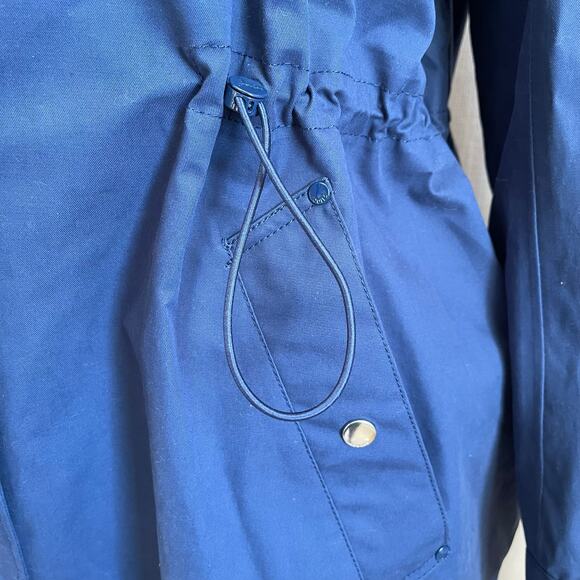 Joules Shoreside Waterproof Hooded Coat Navy Rain Jacket Preppy Classic Plus 22 - Picture 4 of 14